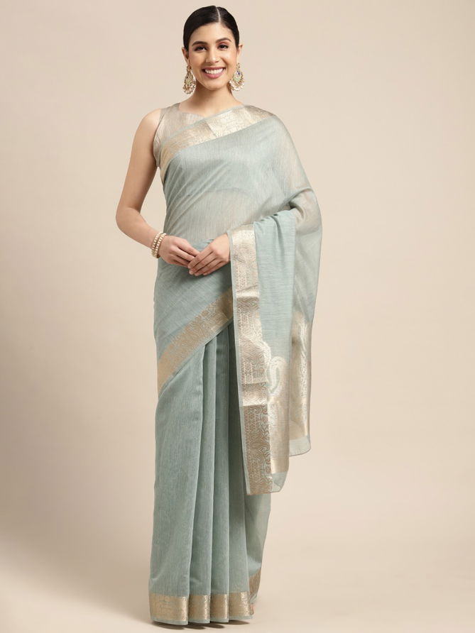 Sidnaz 6.2 Linen Woven Designer Latest Ethnic Wear Saree Collection